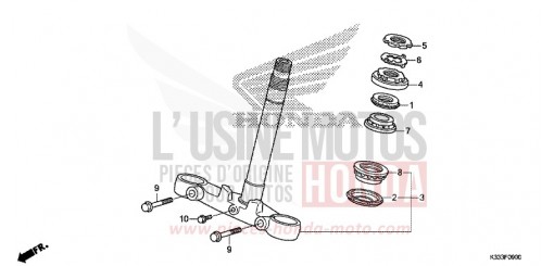 STEERING STEM CBR250RG de 2016